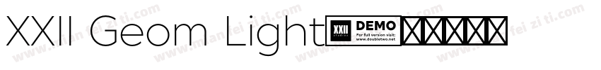 XXII Geom Light字体转换